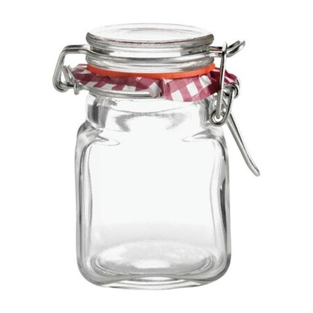 Kilner Kilner 0025460 Glass Clip Top Square Spice Jar 2 oz - pack of 12 6268460